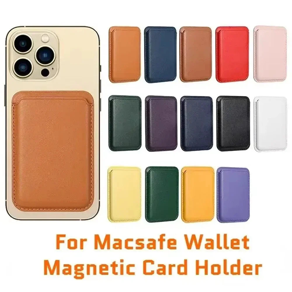 MagSafe Magnetic PU Leather Card Holder Phone Wallet Sleeve Phone Card Wallet SPOT