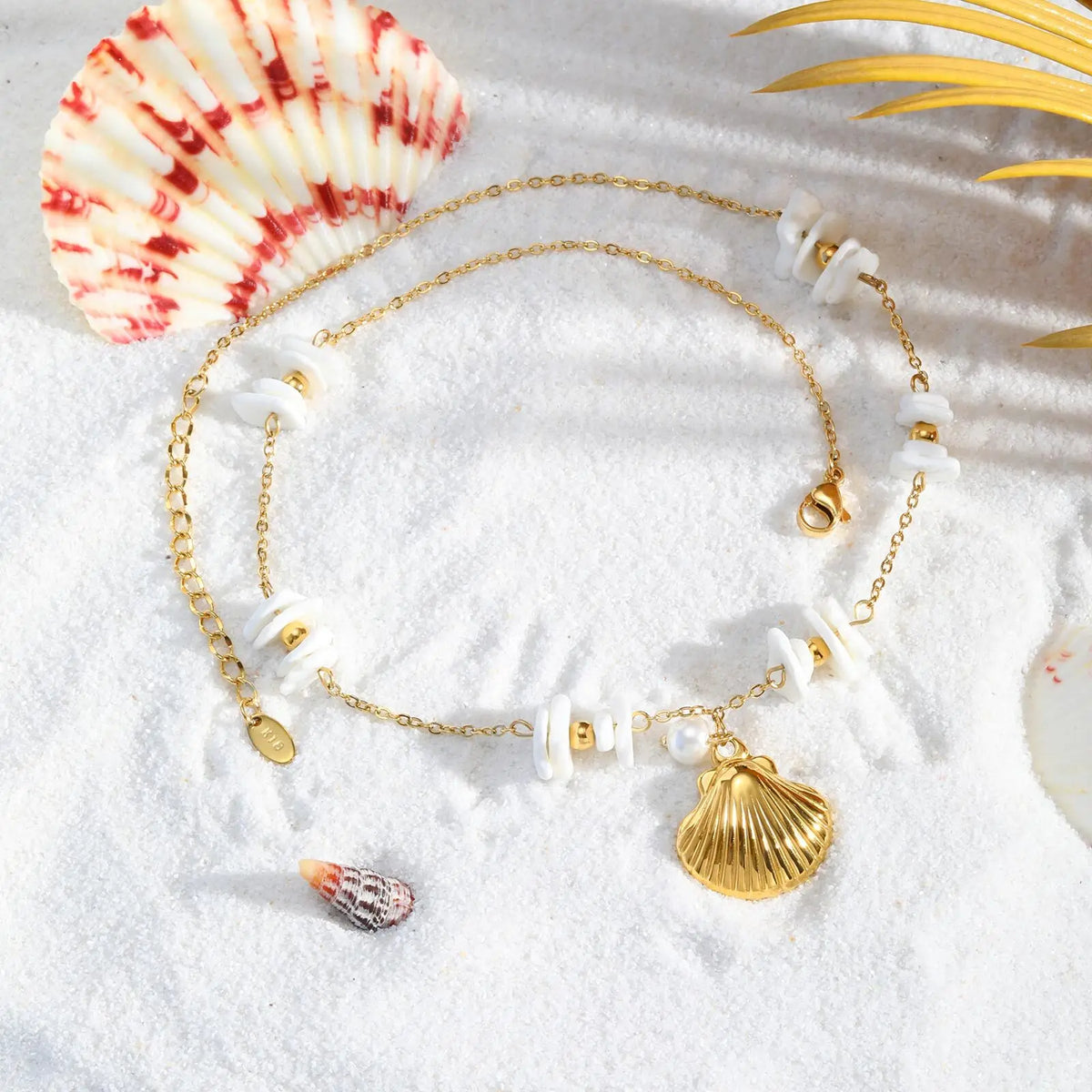 Puka Shell Pendant Necklace for Women – Waterproof Beach Jewelry Shell Pendant Necklace SPOT