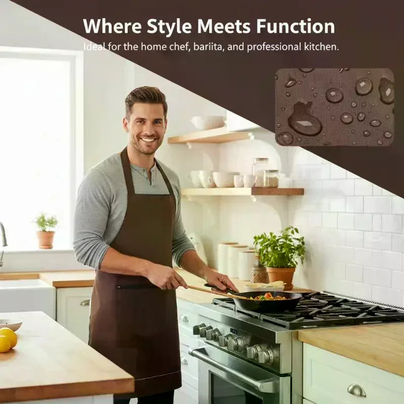 Waterproof PVC Kitchen Apron for Women & Men – Wipe-Clean Kitchen Apron SPOT