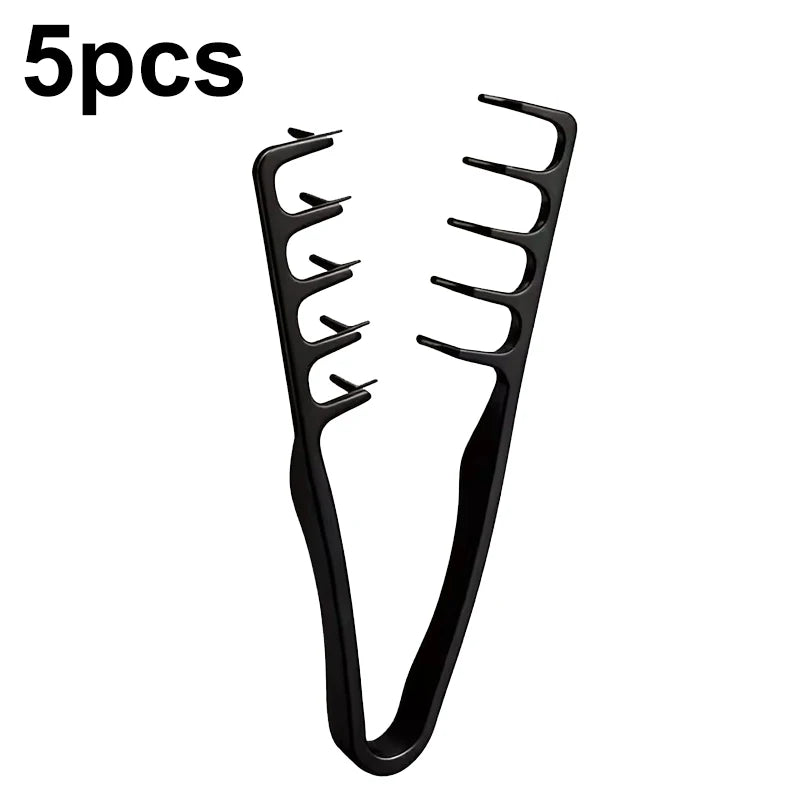 Wide Tooth Volumizing Hair Comb – Root Lift & Bang Styling Hair Styling Comb SPOT Black-5pcs
