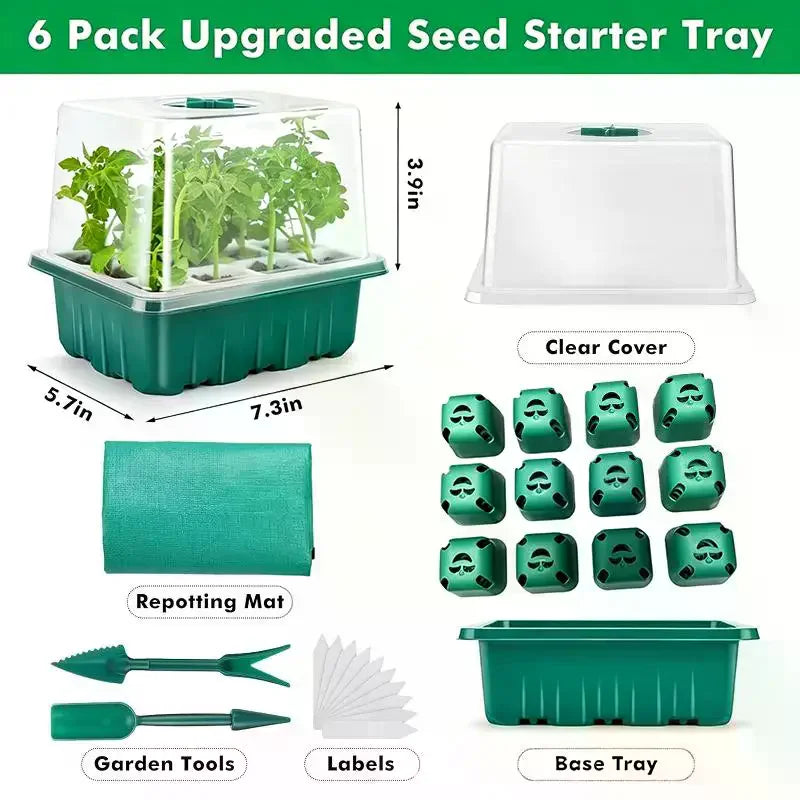 Seed Starter Tray & Humidity Dome – Silicone Germination Kit Seed Germination Kit SPOT