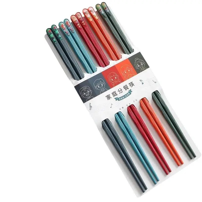 Reusable Fiberglass Chopsticks Set – Non-Slip Color-Coded 5/10/15 Pairs Chopsticks Set SPOT