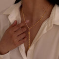 Sparkly Lariat Y Necklace – Gold Tassel Pendant for Women Pendant Necklace SPOT Default Title