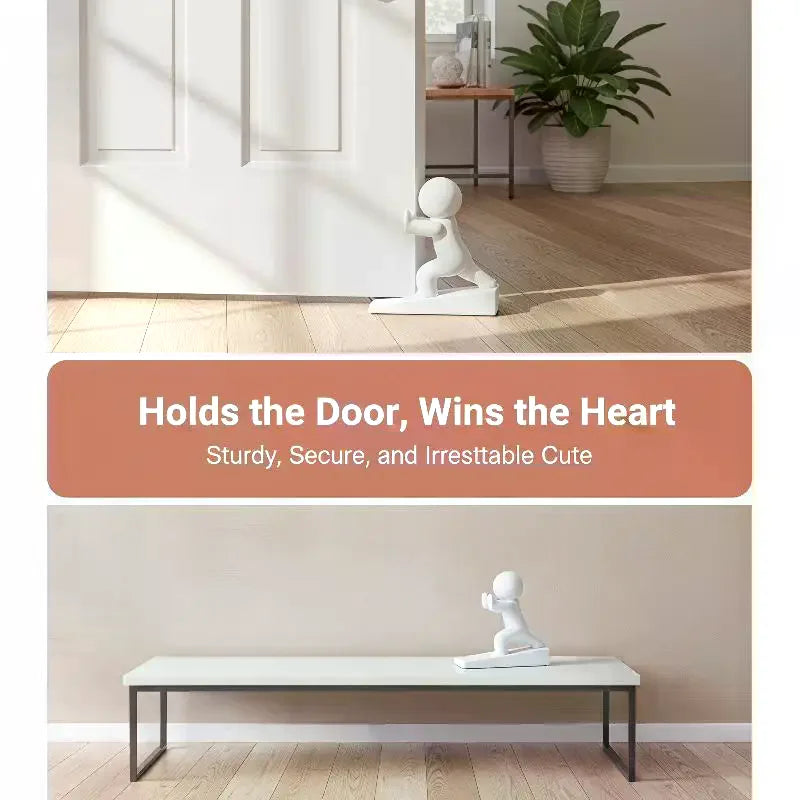 Cute Humanoid Door Stopper – Non-Slip Decorative Door Bumper Decorative Door Stopper SPOT