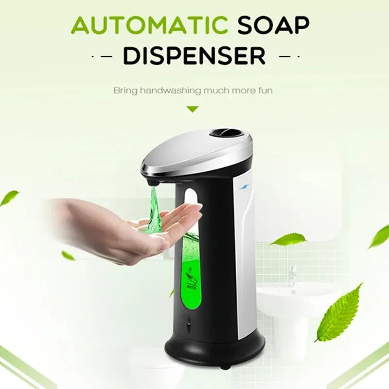 Automatic Touchless Soap Dispenser 400ml – Bathroom & Kitchen Soap Dispenser SPOT
