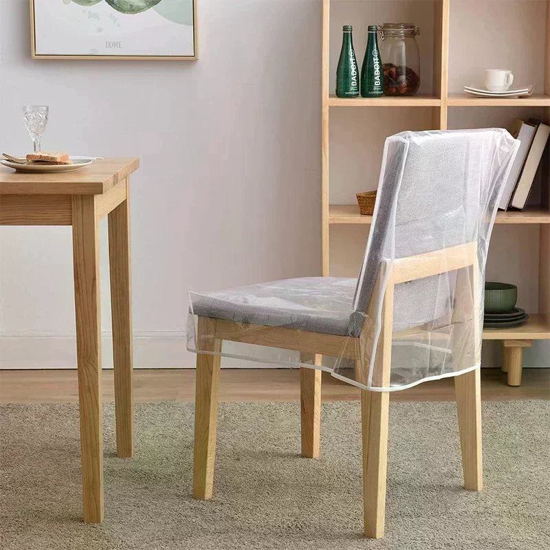 Transparent PVC Dining Chair Cover – Waterproof & Oil-Proof Chair Cover SPOT