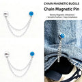 2-Pack Magnetic Pants Chain Buckle – No-Punch Jeans Clip Clothing Chain Buckle SPOT A4