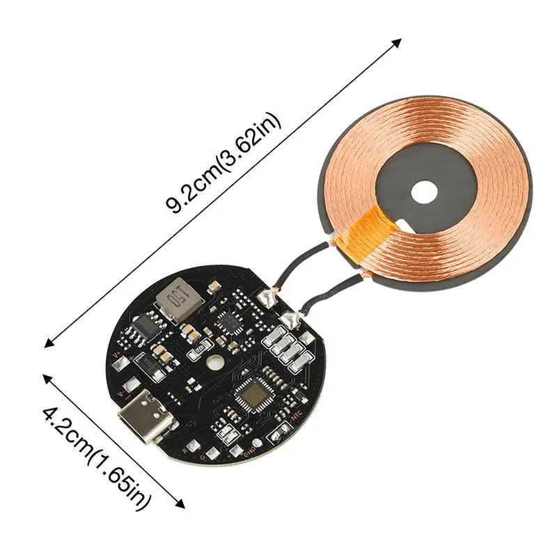 20W Wireless Charging Module 12V/24V – Qi Fast Charge Circuit Board Wireless Charging Module SPOT