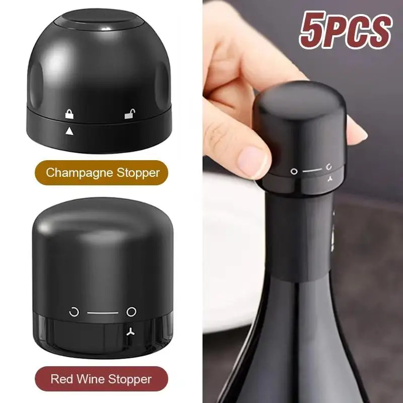 Vacuum Wine Bottle Stopper – Leak-Proof ABS Preserver Wine Bottle Stopper SPOT