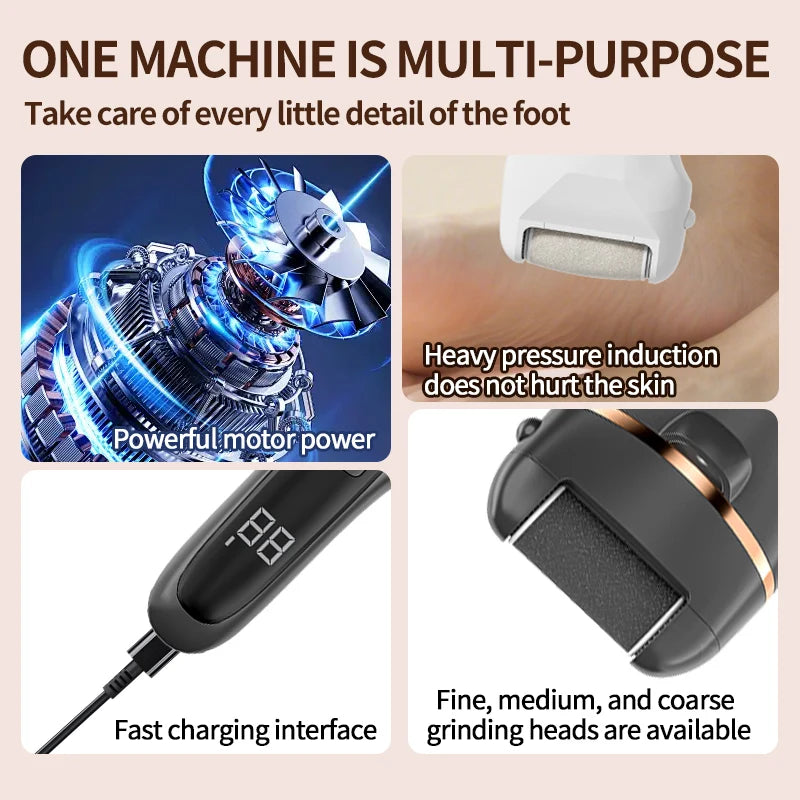 DUTRIEUX Electric Foot Callus Remover – Rechargeable Pedicure Wand Electric Callus Remover SPOT