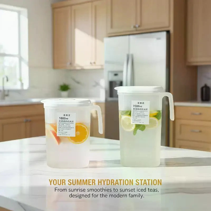 BPA-Free Water Pitcher with Leakproof Lid – 1.8L & 2.5L Beverage Pitcher SPOT