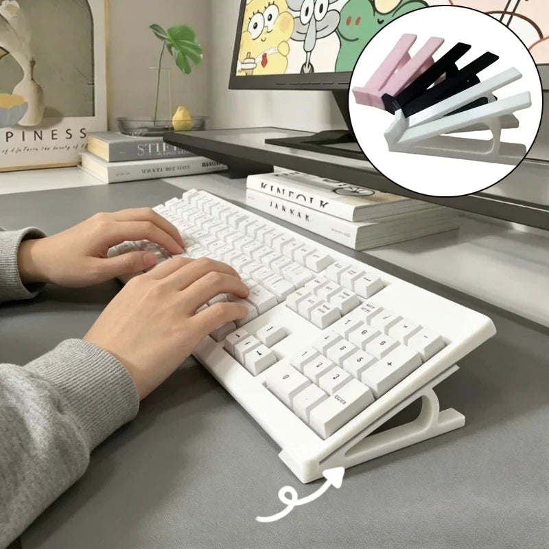 Ergonomic Keyboard Riser Stand – Non-Slip, Multi-Color, 1 Pair Keyboard Riser Stand SPOT