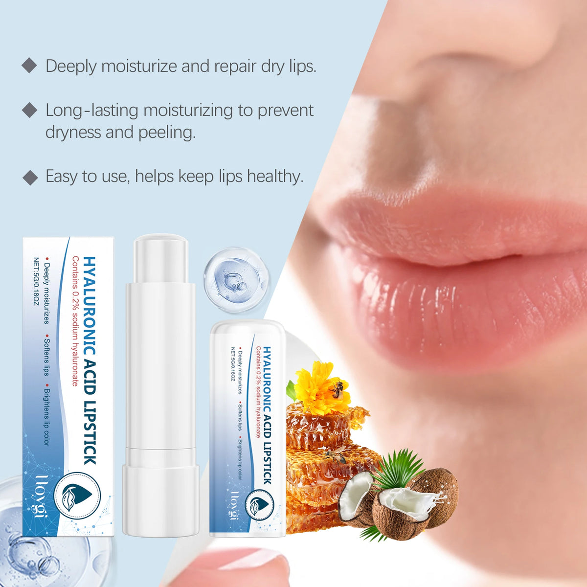 Hoygi Hyaluronic Acid Lip Balm – Moisturizing & Nourishing Lip Balm SPOT