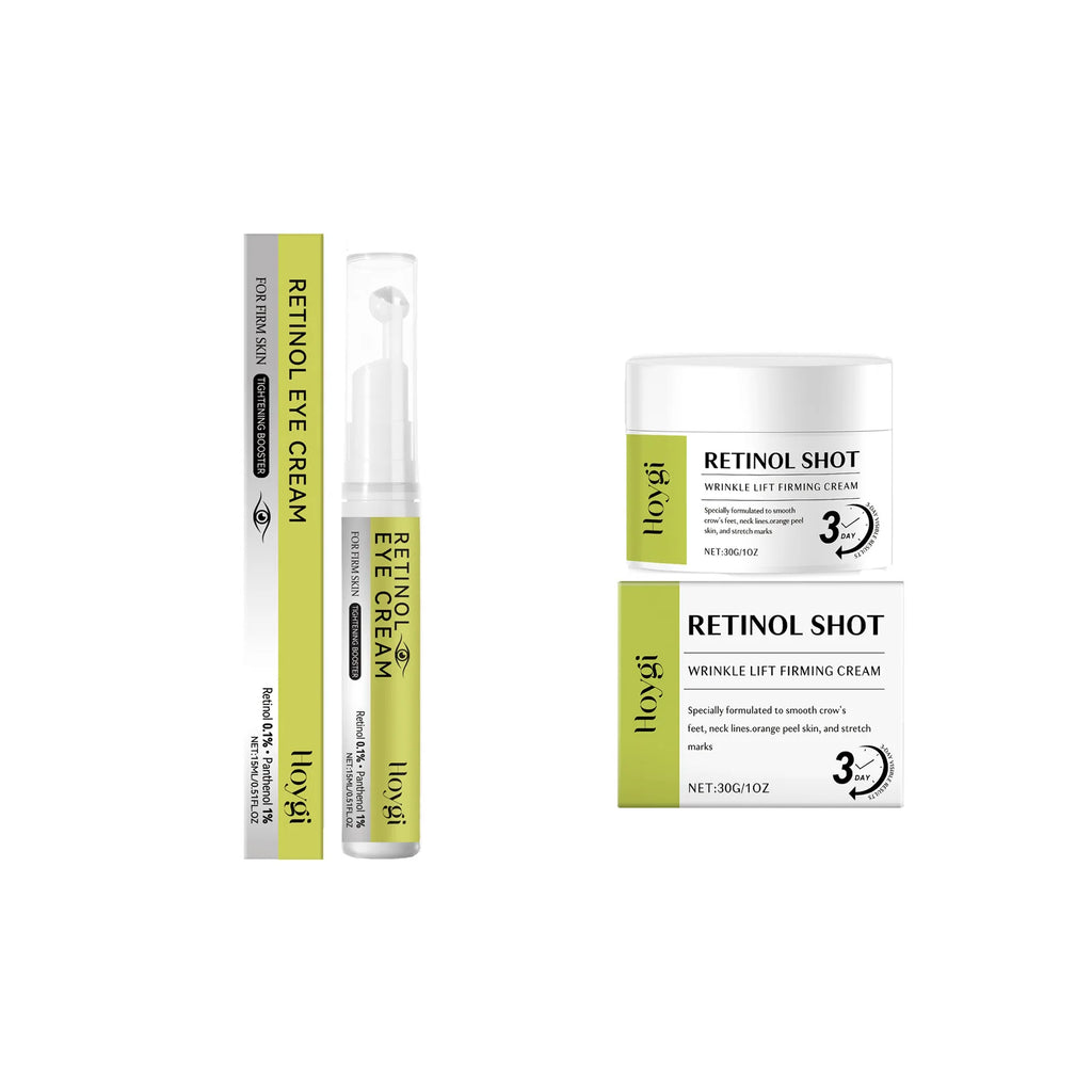 Hoygi Retinol Eye Cream & Serum Set – Firming Anti-Aging Eye Cream Set SPOT 2 IN 1