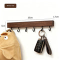 Wooden Wall Hook Rack – 6 Heavy-Duty Hooks, Cartoon Kids Decor Wall Hook Rack SPOT A6