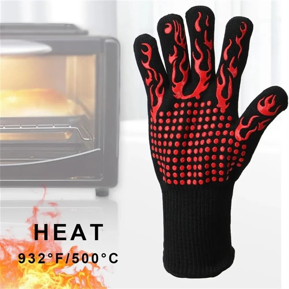 Heat Resistant BBQ Oven Glove – Flame Retardant, 300–500°C Oven & BBQ Glove SPOT