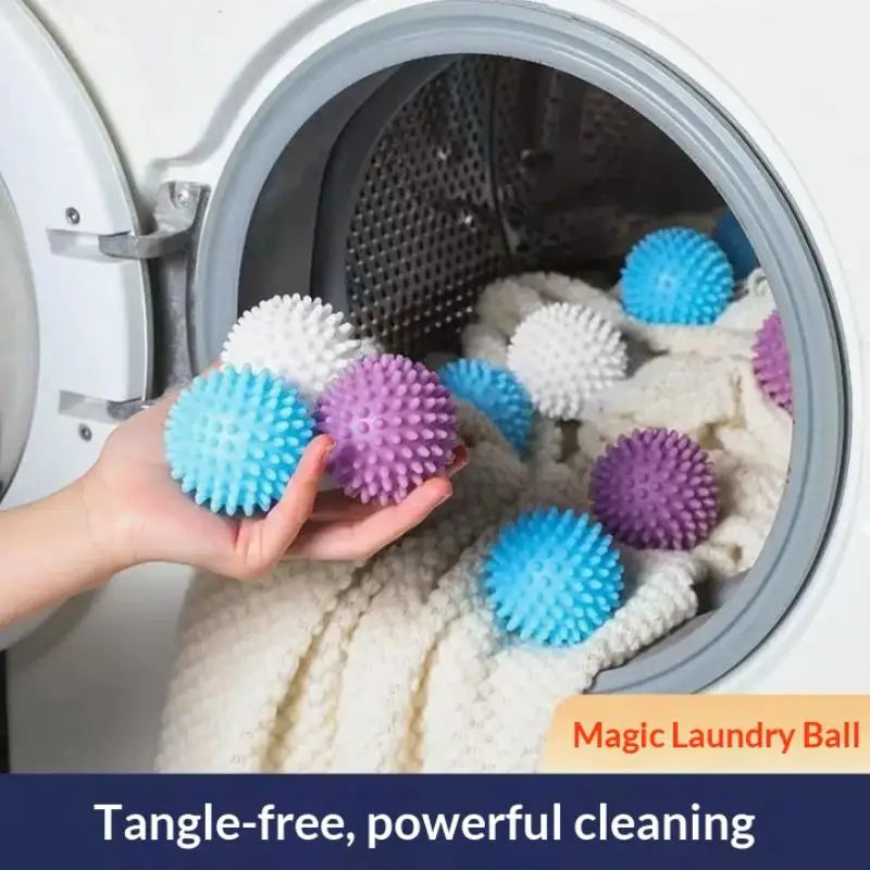 Reusable Anti-Tangle Laundry Balls – TPR Washing Balls 3/5/12 Pack Laundry Washing Balls SPOT