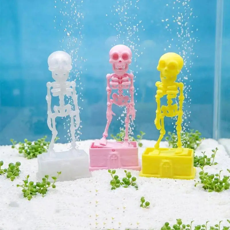 3D Printed Dancing Skeleton Aquarium Ornament – Non-Toxic PLA Aquarium Ornament SPOT