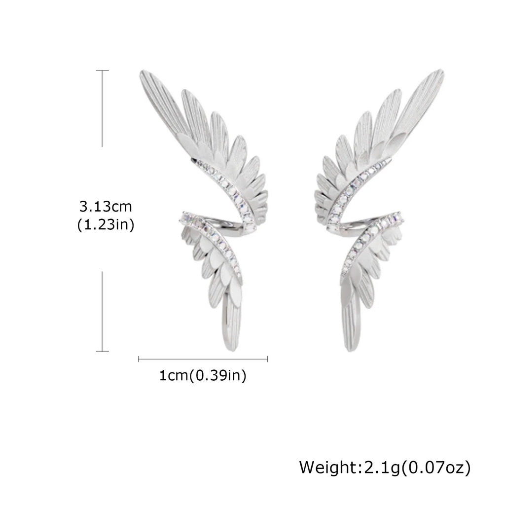 Meaeguet Silver Geometric Stud Earrings – Zinc Alloy, Screw-Back Stud Earrings SPOT ES-823S