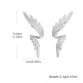 Meaeguet Silver Geometric Stud Earrings – Zinc Alloy, Screw-Back Stud Earrings SPOT ES-823S