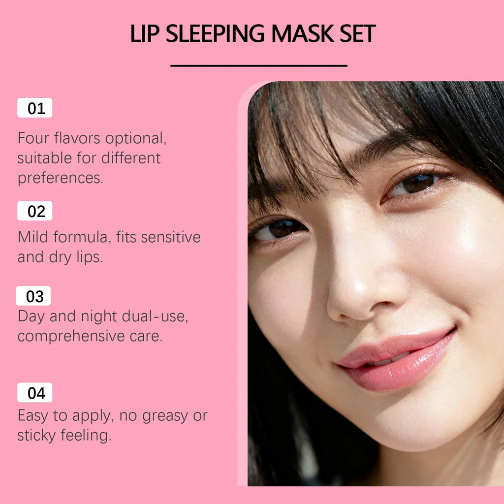 EELHOE 4-Flavor Lip Sleeping Mask Set – Hydrate & Smooth Lip Sleeping Mask SPOT