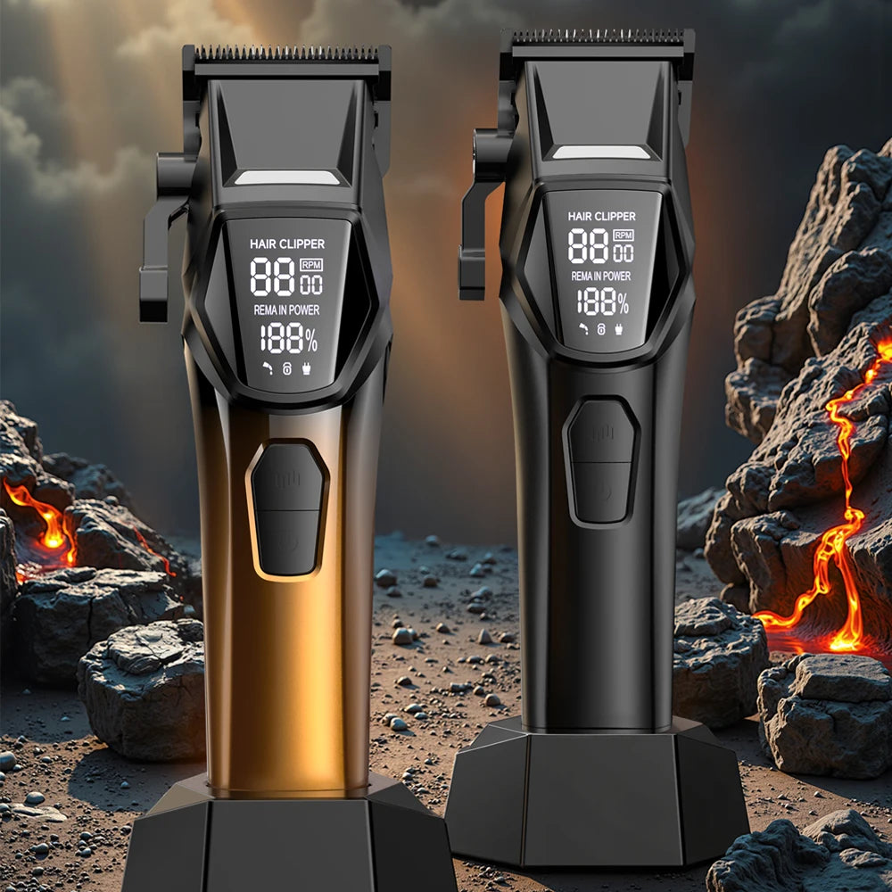 Professional Rechargeable Electric Hair Clipper & Beard Trimmer Electric Hair Clipper SPOT Pink USB Type-C