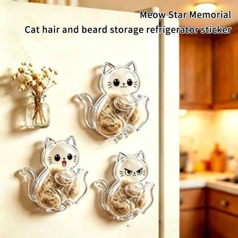 Pet Fur Keepsake Capsule Fridge Magnet – Cat Hair & Whisker Pet Keepsake Magnet SPOT