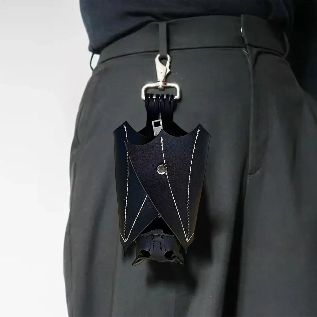 Gothic Bat Coin Purse – PU Leather Keychain Change Wallet Gothic Coin Purse SPOT