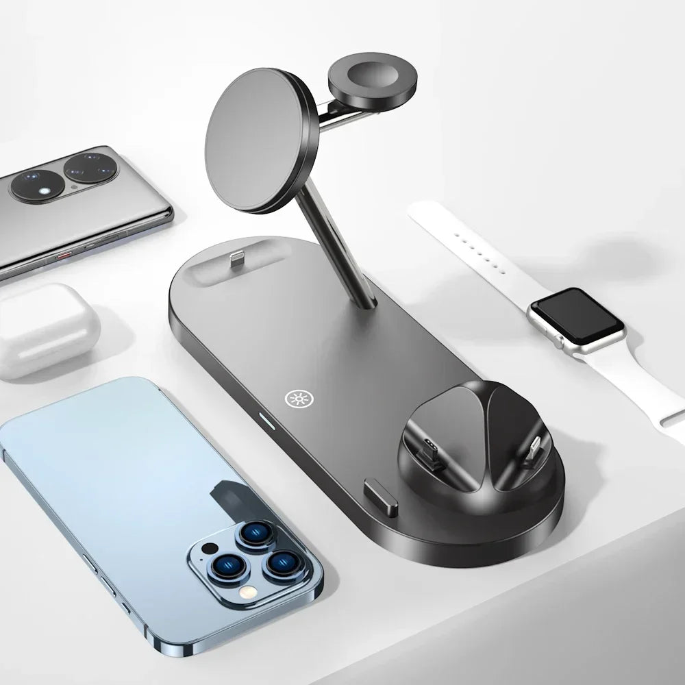 VIKEFON 8-in-1 Magnetic Wireless Charging Station for iPhone Wireless Charging Station SPOT