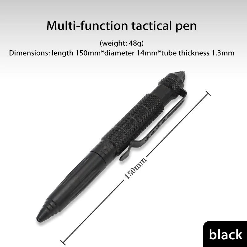 Tactical Pen – Aluminum Glass Breaker & Survival Tool Tactical Survival Pen SPOT black