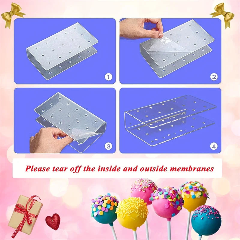 15-Hole Acrylic Lollipop Display Stand | Party Candy Rack Candy Display Stand SPOT