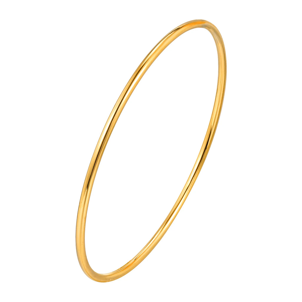 18K Gold Plated Stainless Steel Stackable Bangle Bracelet Bangle Bracelet SPOT PBR-182G