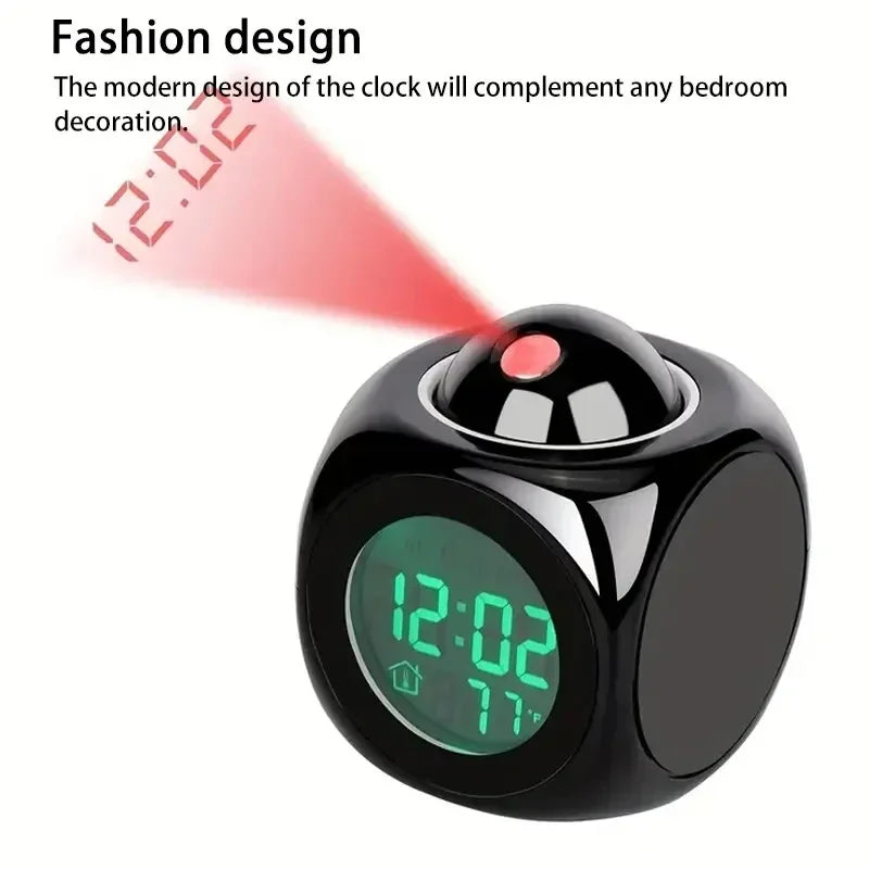 Projection Alarm Clock – Ceiling Display, Voice & Temperature Projection Alarm Clock SPOT