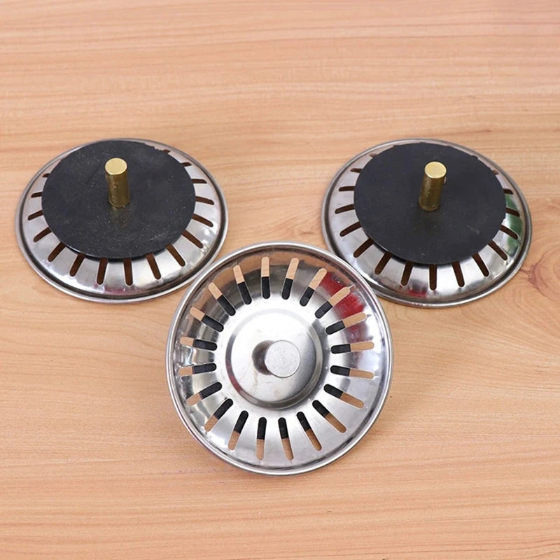 2-Pack Stainless Steel Sink Strainer & Drain Stopper Filter Sink Strainer Stopper SPOT