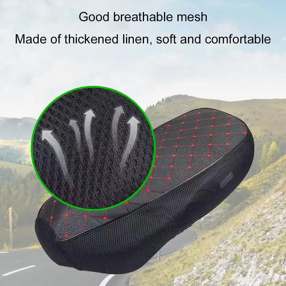 3D Mesh Motorcycle Seat Cover – Waterproof Anti-Skid PU Leather Motorcycle Seat Cover SPOT