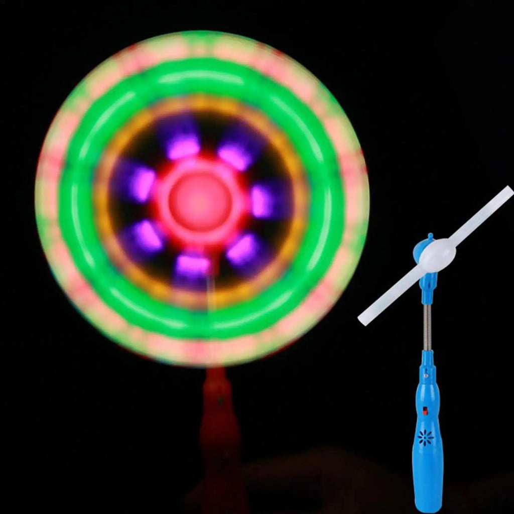 LED Music Windmill Spinner – Rainbow Flashing Light-Up Toy Light-Up Spinner Toy SPOT