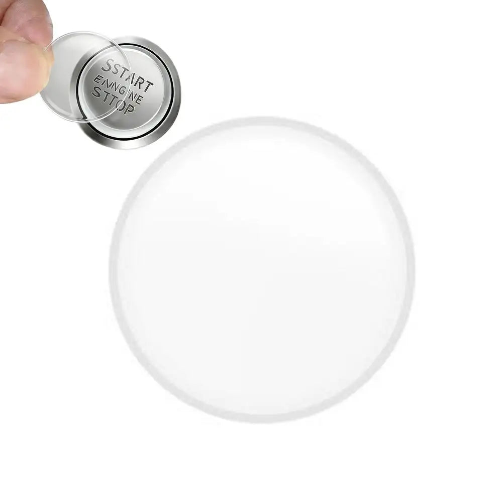 Engine Start Button Protective Cover – Clear Epoxy Sticker Button Protector Sticker SPOT 1pc