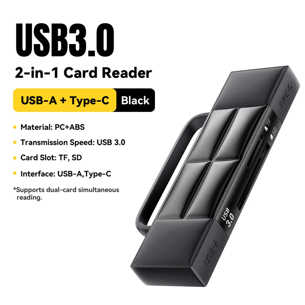 Essager USB 3.0 & Type-C SD Micro SD Card Reader Adapter Memory Card Reader SPOT USB 3.0 Card Reader
