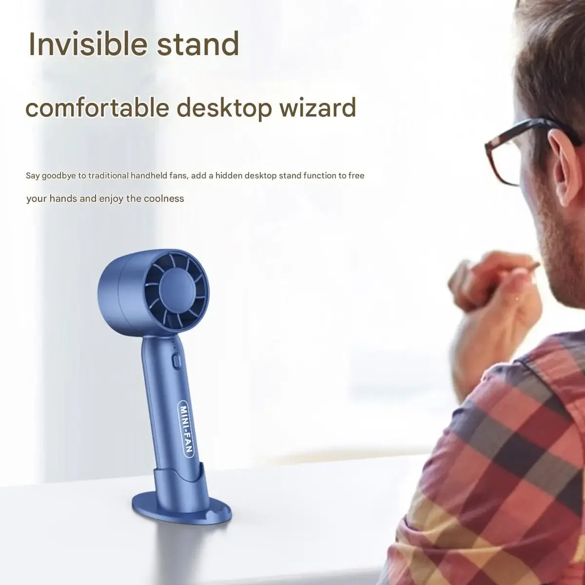 Mini Handheld Desktop USB Rechargeable Fan – Portable Cooling Portable Mini Fan SPOT