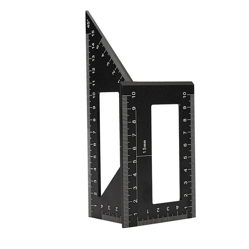 Aluminum Alloy Angle Ruler 45 & 90 Degree Marking Gauge Tool Angle Marking Gauge SPOT Black