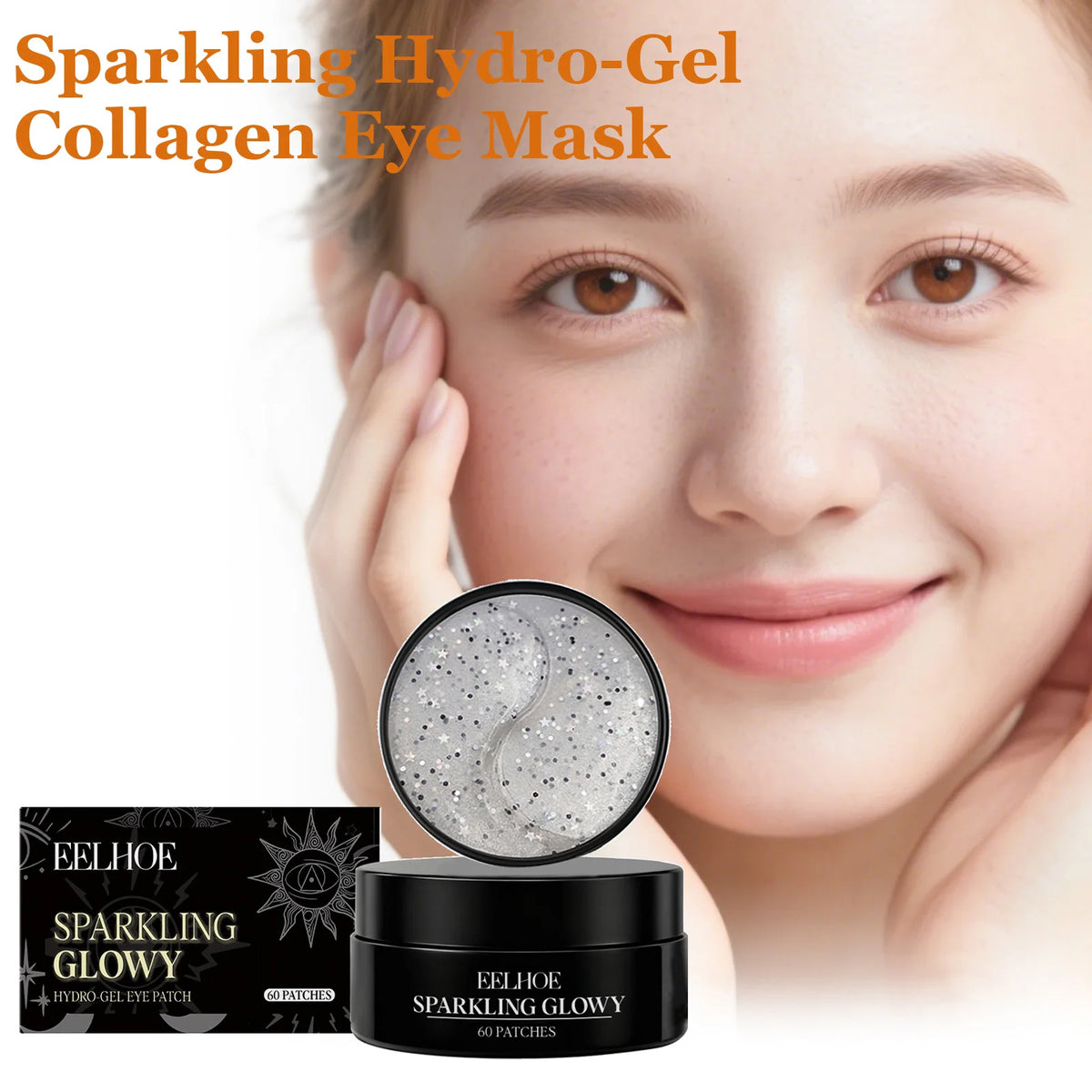 EELHOE Hydro-Gel Collagen Eye Patches 60 Pairs – Brightening Eye Gel Patches SPOT