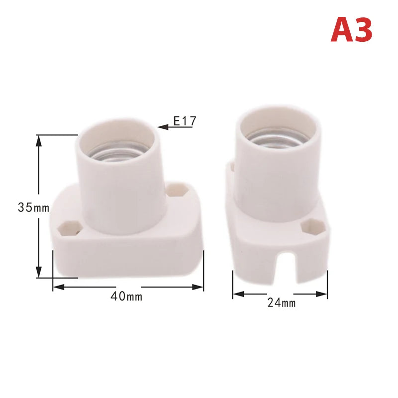 E12 E14 E17 Mini Screw Lamp Socket Adapter | Bulb Holder Lamp Socket Adapter SPOT A3