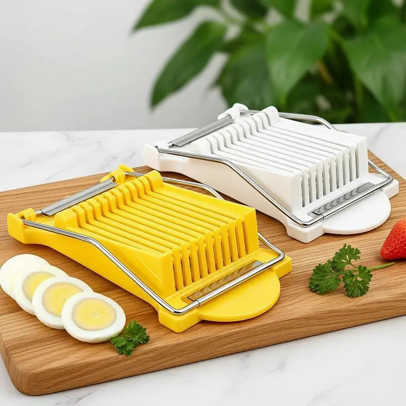 10-Wire Meat, Egg & Cheese Slicer – Stainless Steel Cutter Kitchen Food Slicer SPOT