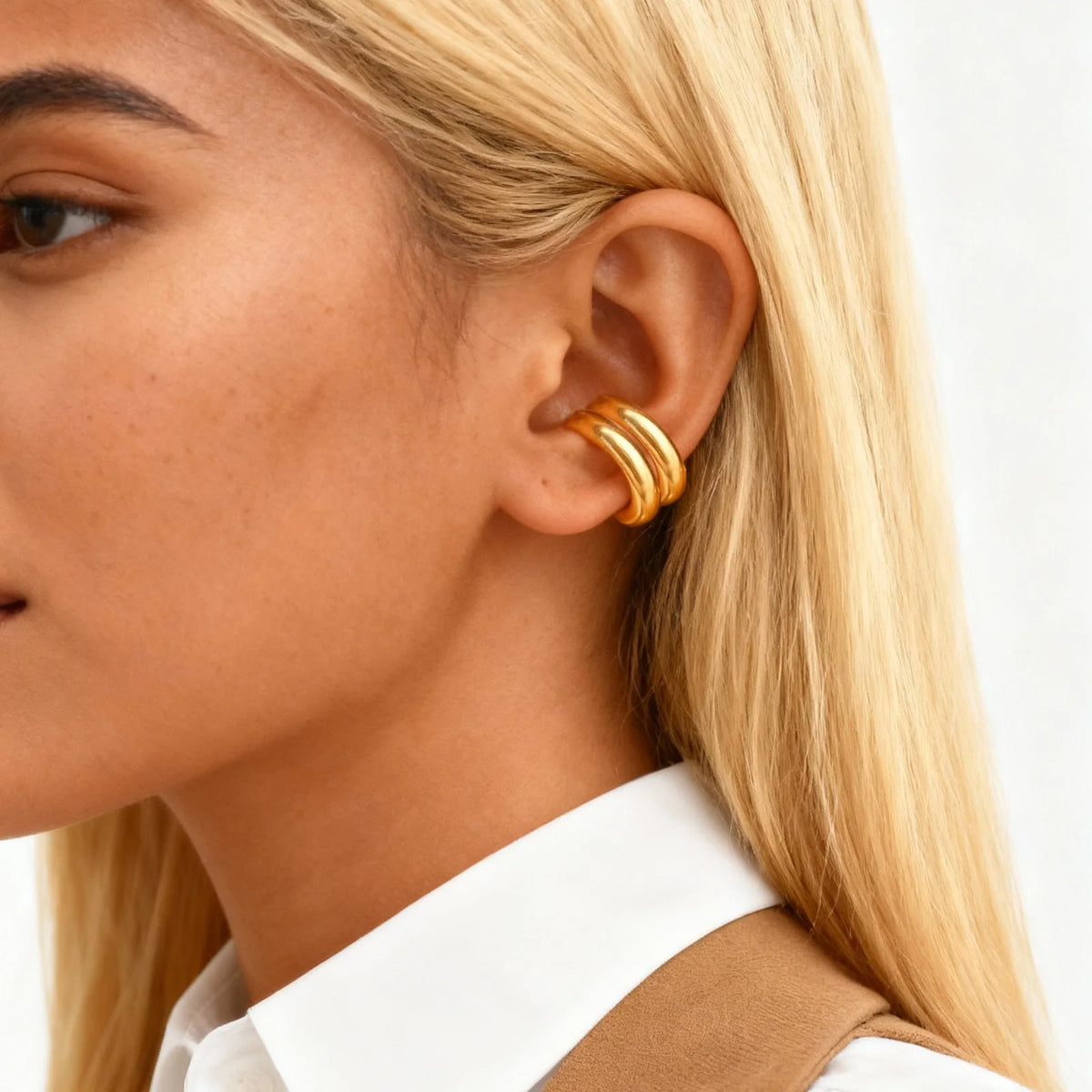 Stainless Steel Ear Cuffs – Non-Piercing Helix Clip-On Earrings Clip-On Ear Cuffs SPOT