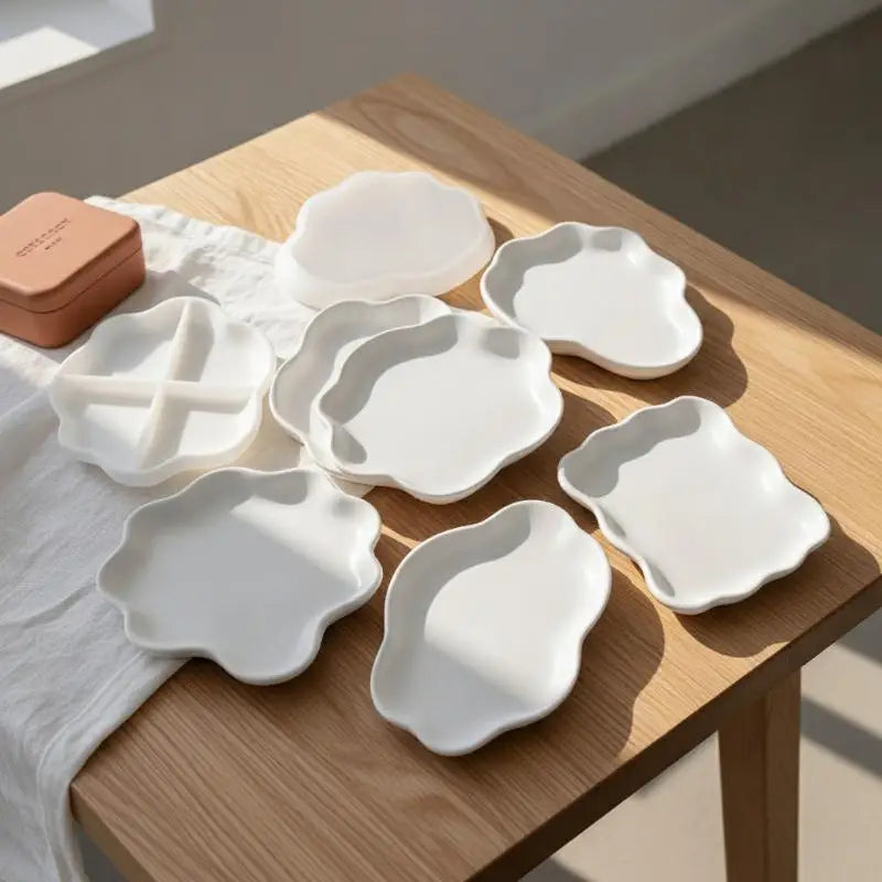 Silicone Mold – Flower Cloud Shell Tray, Coaster & Trinket Dish Silicone Craft Mold SPOT