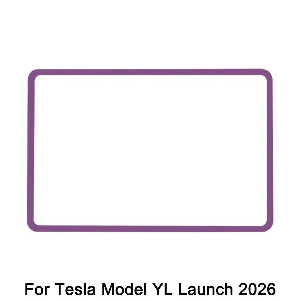 Tesla Model Y Juniper 2026 Silicone Screen Bezel Protector Screen Bezel Protector SPOT Purple