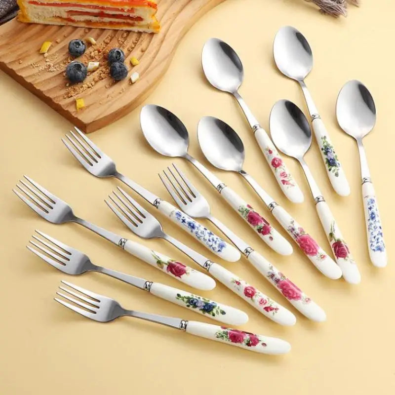 Stainless Steel Coffee Spoon with Ceramic Handle | Mixing Spoon Coffee Spoon SPOT