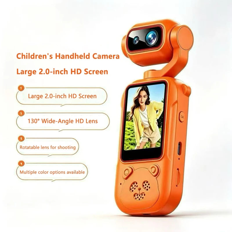 DIXSG Kids Digital Camera 18MP Wide-Angle WiFi HD Screen Kids Digital Camera SPOT