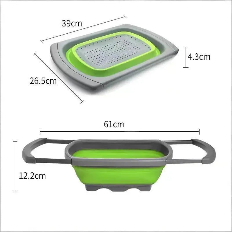 Foldable Drain Basket – Collapsible Colander for Produce Collapsible Colander SPOT