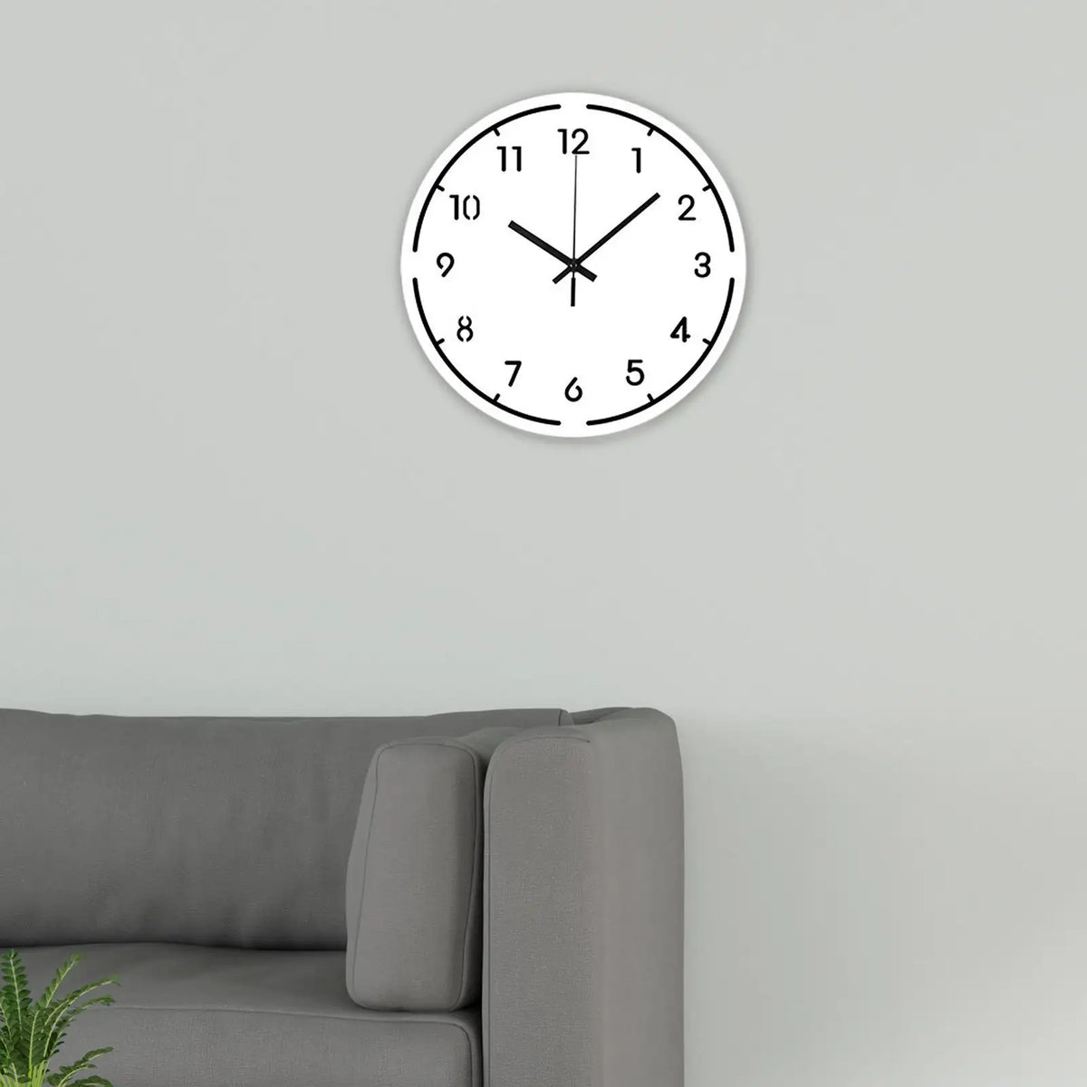 Silent Sweep Acrylic Wall Clock 30cm – Modern Home Decor Wall Clock SPOT